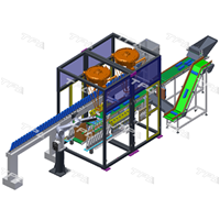 Robotic bottle unscrambler system