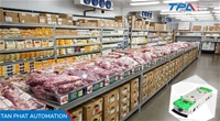 AGV vận chuyển trong kho lạnh thực phẩm