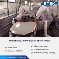 5 ưu điểm của việc tự động hóa công đoạn sơn với Robot