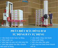 Phân biệt máy đóng đai tự động và bán tự động