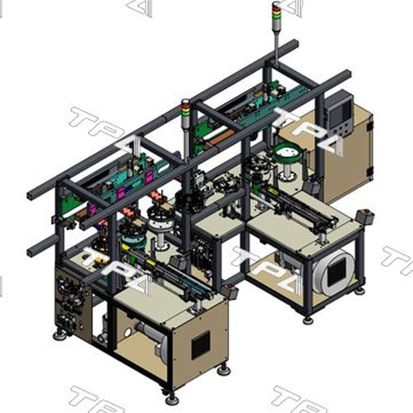  Máy tự động dán xốp màng loa
