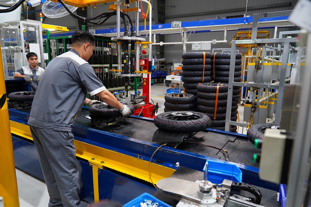 dây chuyền lắp ráp xe máy điện