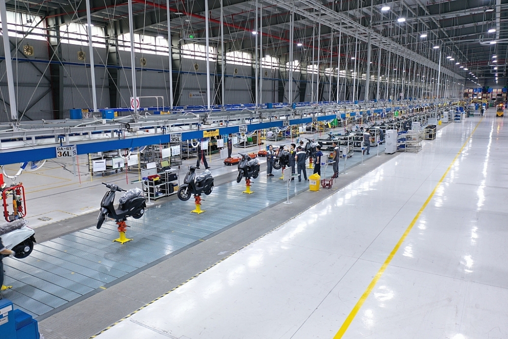 dây chuyền lắp ráp xe máy điện