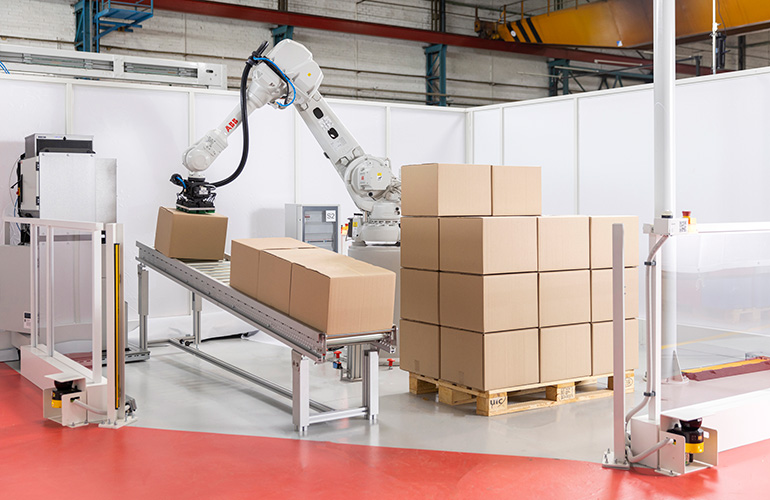 Ứng dụng Robotic Depalletizing 