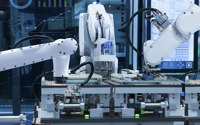 áp dụng công nghệ robot trong ngành sản xuất