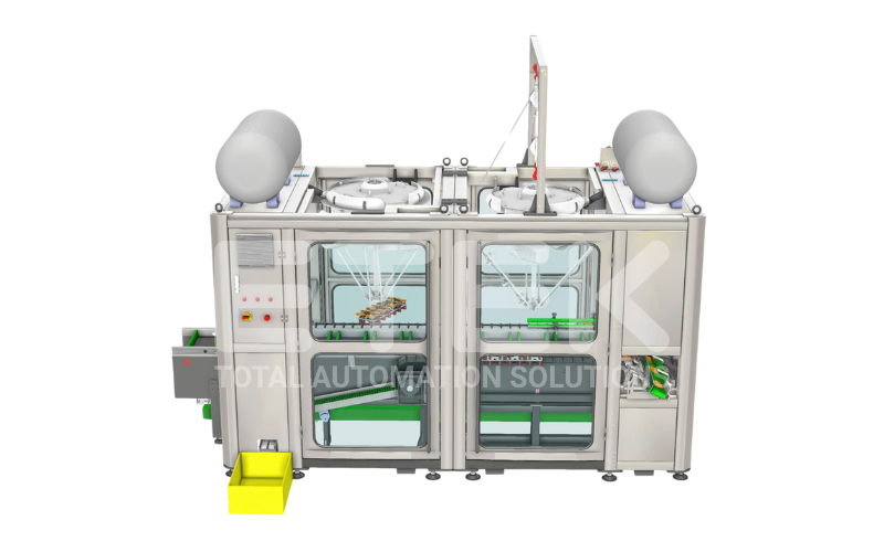 mô hình case packer gắp bánh thực hiện bởi ETEK 