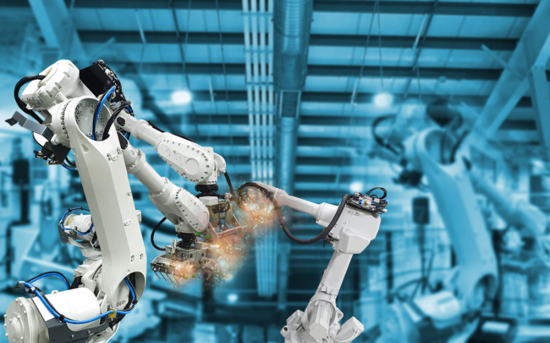 Robot công nghiệp ứng dụng trong sản xuất